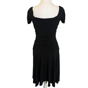 Little Black Dress Ruched Bodycon Cocktail Party Dress